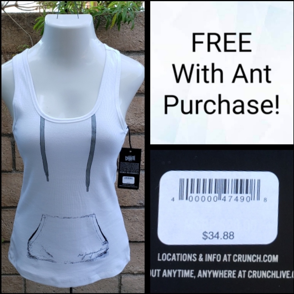 NEW $34.88 women CRUNCH cotton tank top LARGE